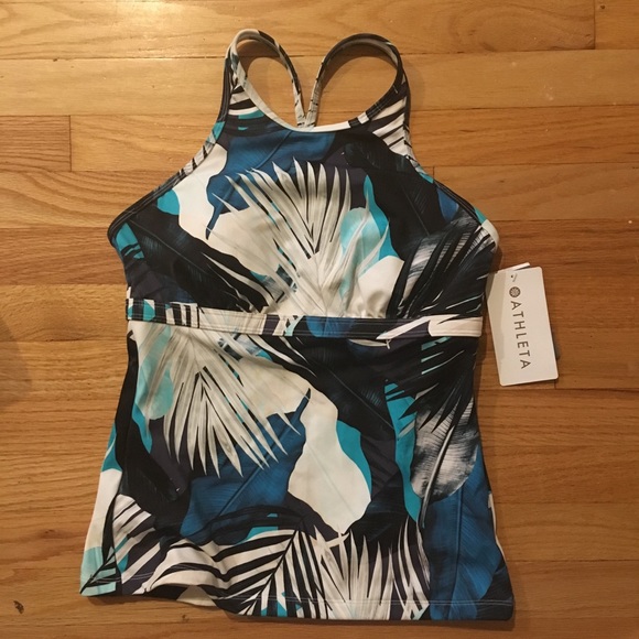 Athleta Other - Athleta NWT tankini top underwire 36 B/C High neck
